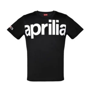 CAMISETA APRILIA WIDE NEGRA T. L