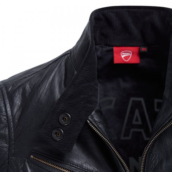CHAQUETA CUERO DUCATI VINTAGE MUJER - Imagen 3