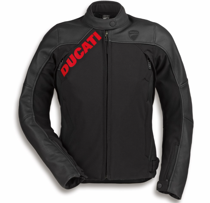 CHAQUETA DE TELA-PIEL DUCATI LOGO C1 MUJER