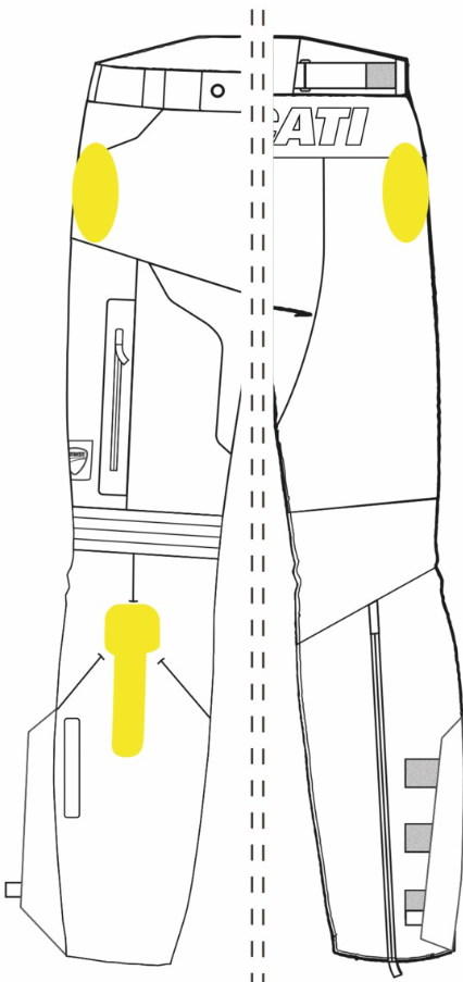 PANTALON DE TELA DUCATI TOUR SUMMER C1 2.0 - Imagen 3