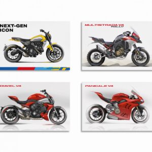 SET DE POSTALES DUCATI SKETCHES (4 UNIDADES)
