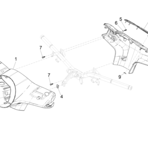 CARCASA DE MANILLAR VESPA GTS