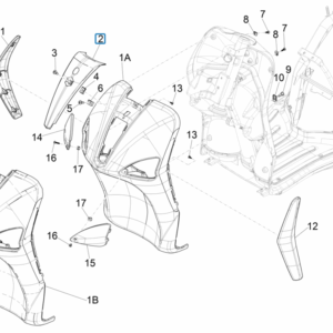 TAPA FRONTAL PIAGGIO LIBERTY