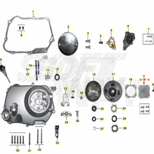 TAPA DE EMBRAGUE HANWAY RAW 50