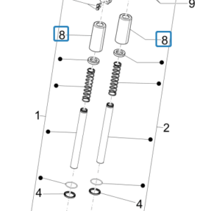 PROTECCIÓN DE HORQUILLA PIAGGIO LIBERTY