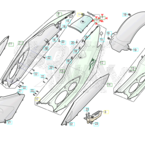 UNIÓN TAPA TRASERA DAELIM S3