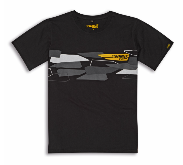CAMISETA DUCATI SCRAMBLER SCR WING BLACK