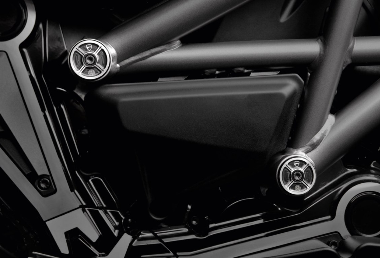 TAPONES DE BASTIDOR ALUMINIO DUCATI XDIAVEL - Imagen 2