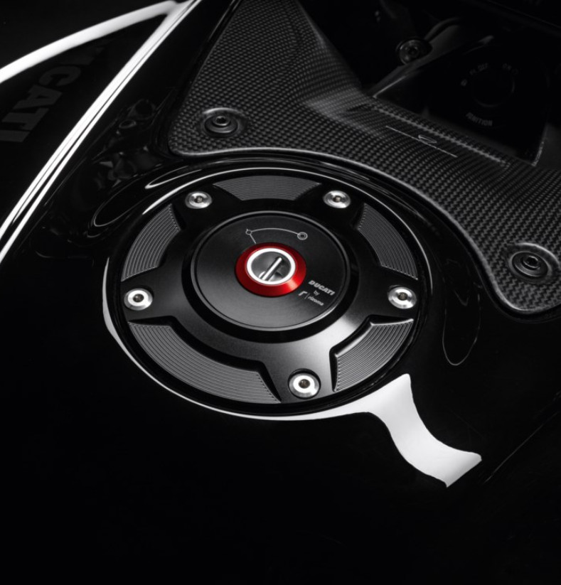 TAPÓN DEPÓSITO ALUMINIO MACIZO DUCATI - Imagen 2