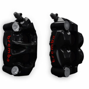 PINZAS DE FRENO DELANTERAS DUCATI V2 NEGRAS